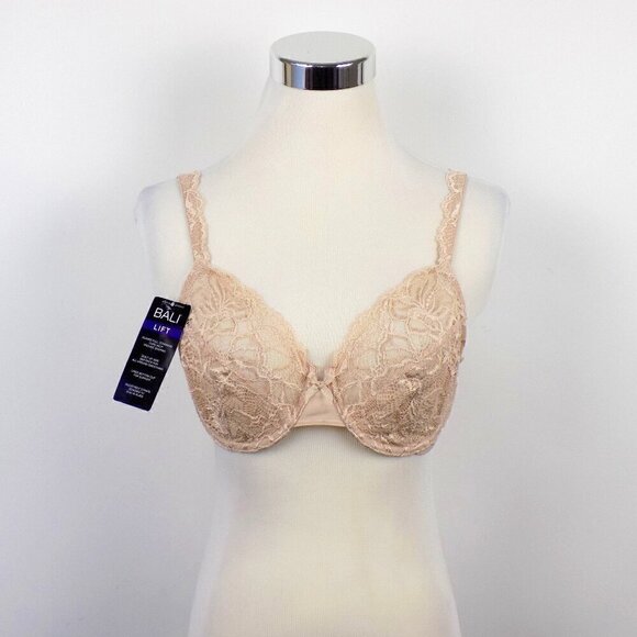 Bali Lift Lace Underwire Bra Size 34 C Nude - Picture 1 of 6